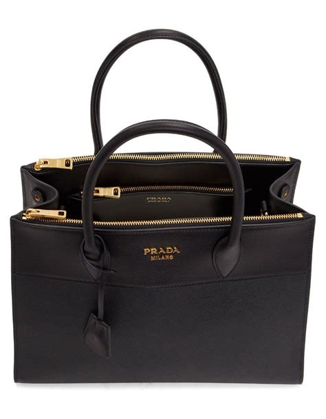 prada paradigm tote bag|Black Leather Tote .